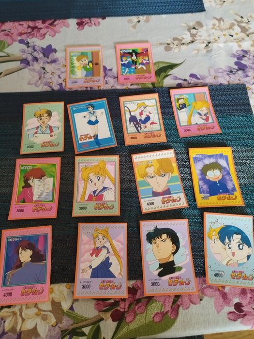 Karty naklejki Sailor Moon 40 sztuk