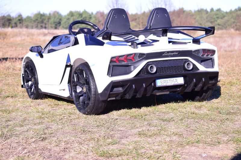 BAWIBUS.PL Auto samochód na akumulator LAMBORGHINI SVJ samochody sportowe FUNKCJA DRIFTU dla dzieci 2x200W dla 2 dzieci dwuosobowy