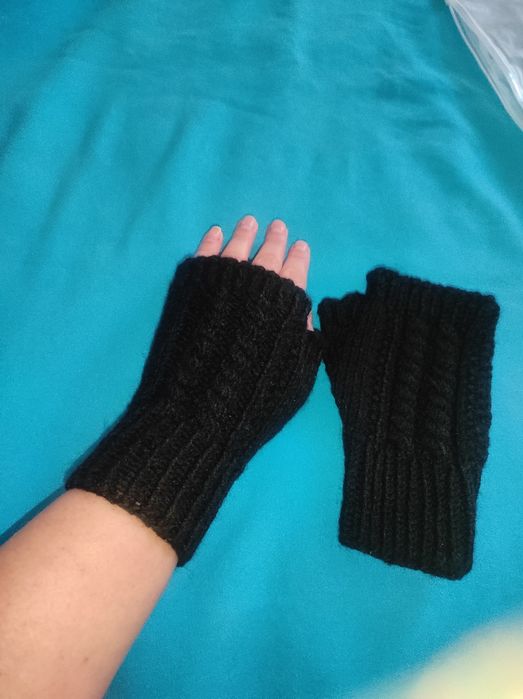 Mitenki czarne unisex