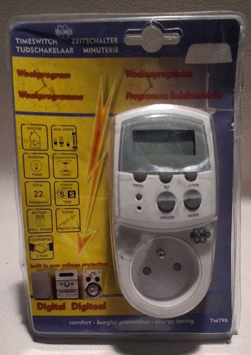 Programator Elro TM 79 B, cyfrowy wyłącznik czasowy.