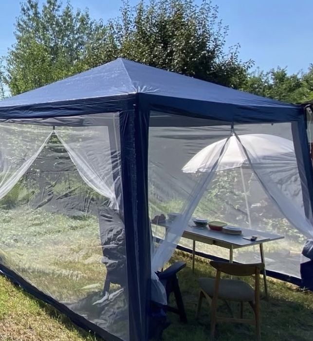 Pawilon Namiot Ogrodowy Altana z Moskitierą i Zamkiem na Event Szybki Montaż
