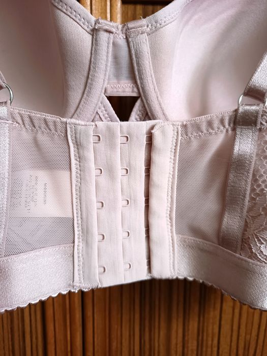 Hunkemöller - różowy przydymiony biustonosz gorsetowy - 80C