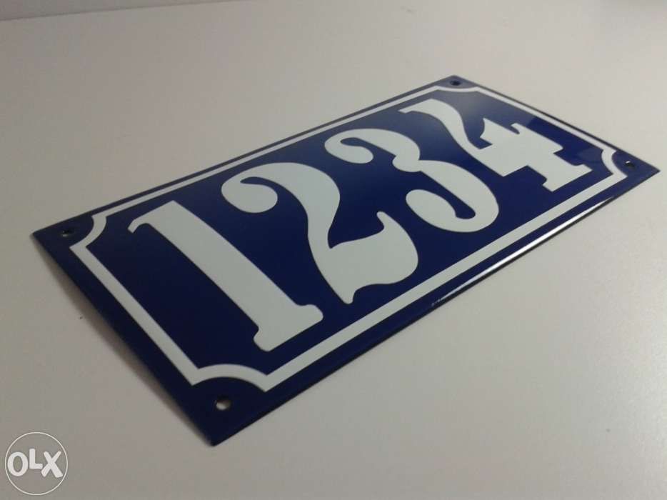 Numeros de Porta Esmaltados