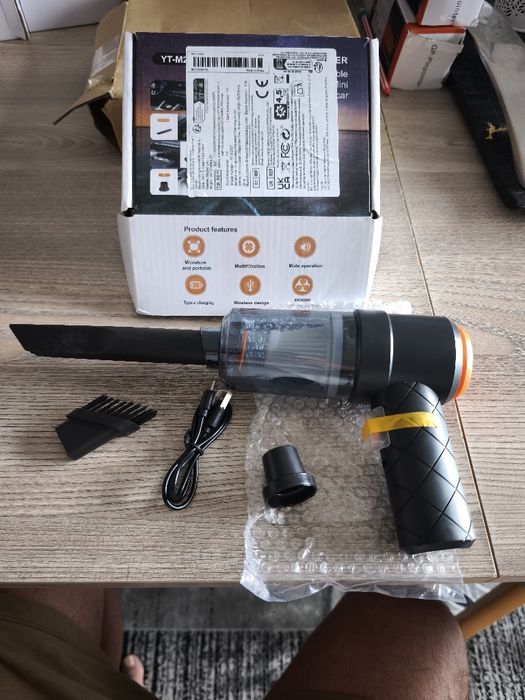 Aspirador Portátil Sem Fios (Novo) – Ideal para Carro e Casa