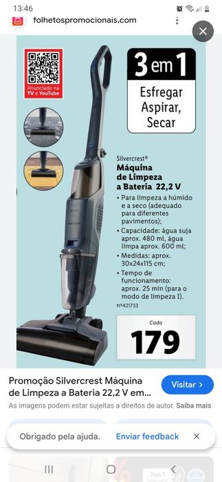 Aspirador Vertical sem fios
