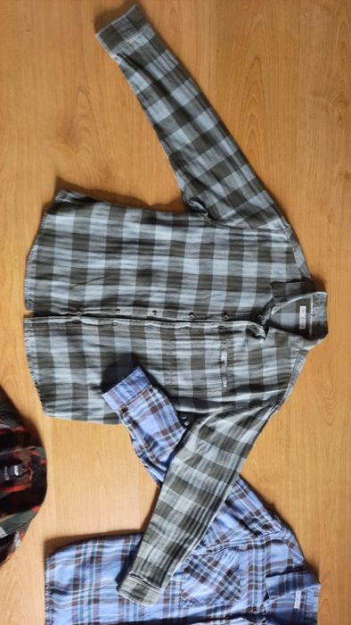 Koszule chlopięce flanelowe 3 szt 164