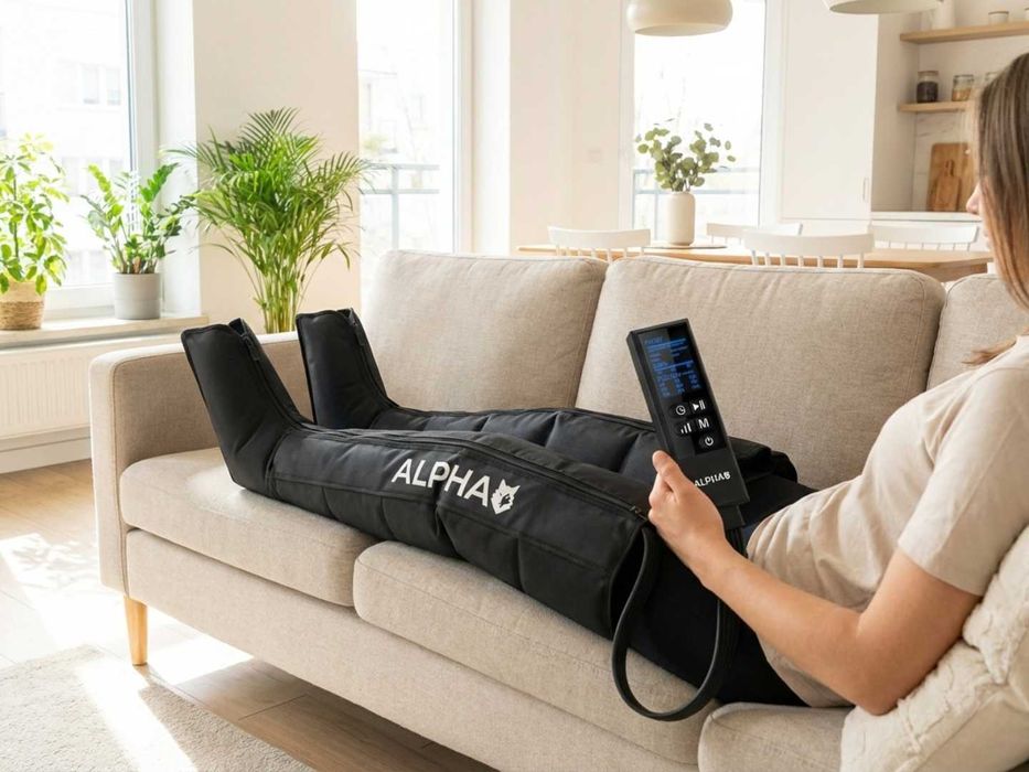 DRENAŻ Limfatyczny Nóg PRESOTERAPIA Masażer uciskowy 4 KOMORY