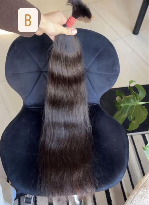 : Wlosy dziewicze 62 cm delikatne braz naturalne