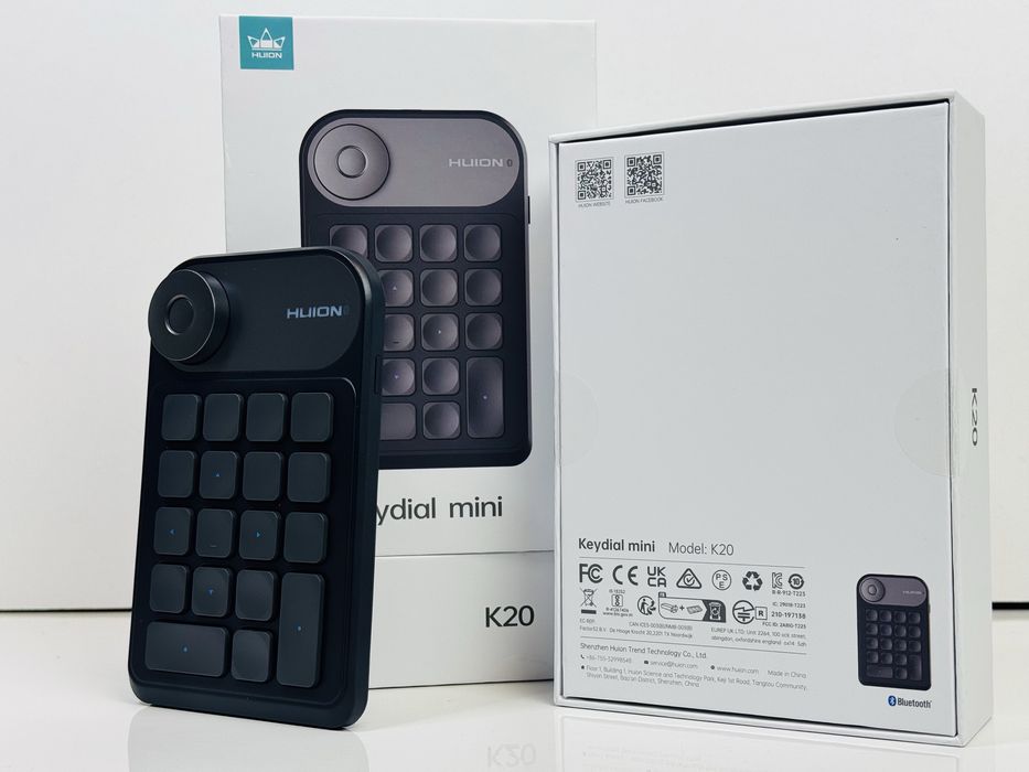 Нова Міні клавіатура Huion Keydial Mini (К20) 18 клавіш із контролером