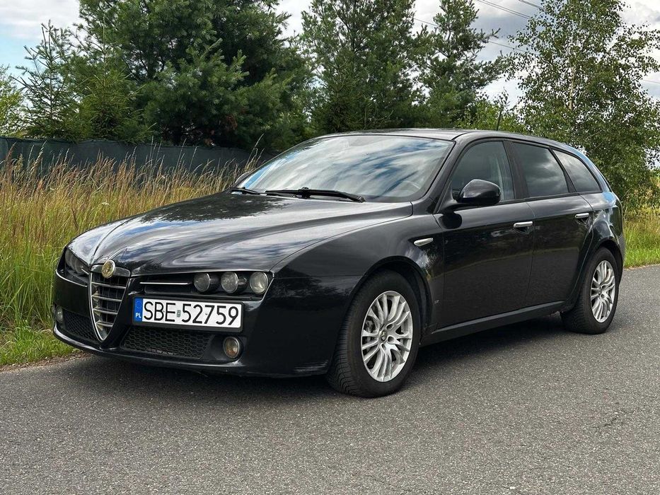 Alfa Romeo 159 / 1.9JTD 150KM / Czarna Zadbana / Ekran Android / 15 lat w rękach jendnej właścicielki / ZAMIANA