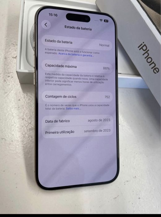 IPHONE 15pro, 128GB