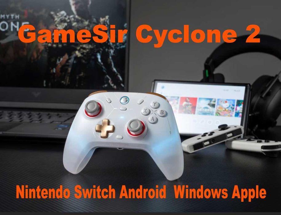 Геймпад GameSir Cyclone 2 Switch iPhone Android ПК Bluetooth