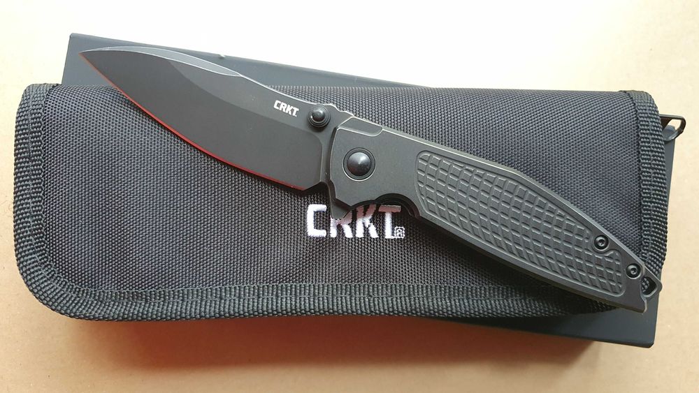 Nóż CRKT Ibis 2561 Black Stonewashed Titanium stal S35VN