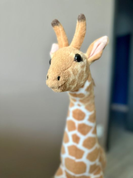 Żyrafa pluszowa 80 cm sztywne nogi