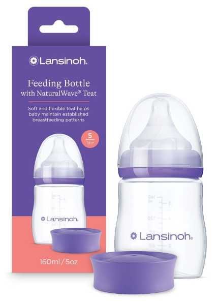 Lansinoh butelka do karmienia ze smoczkiem o wolnym przepływie Natural Wave® 160 ml 0724