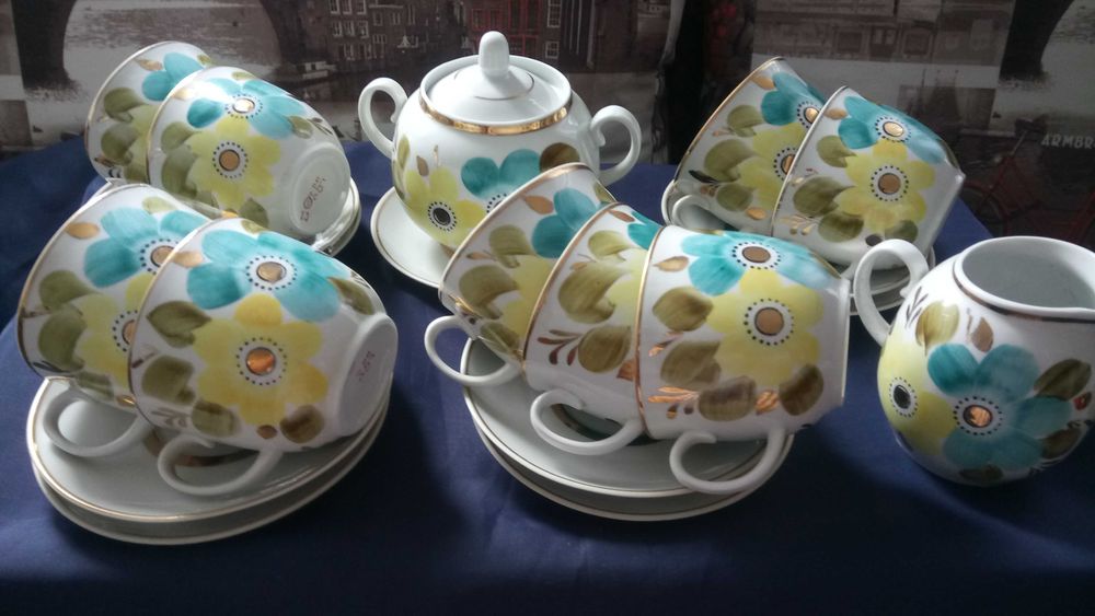 Посуда для кухни разная, Барановка (тарелки, чашки, сахарницы).