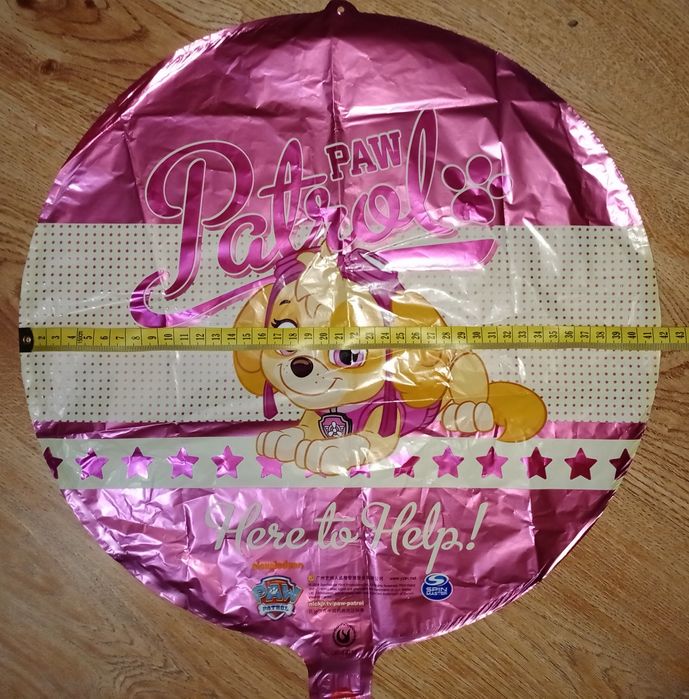 Balon foliowy okrągły psi patrol, Skye