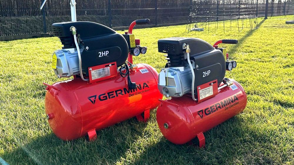 Компресор 50 л GERMINA 200 л/хв 8 бар повітряний поршневий компрессор