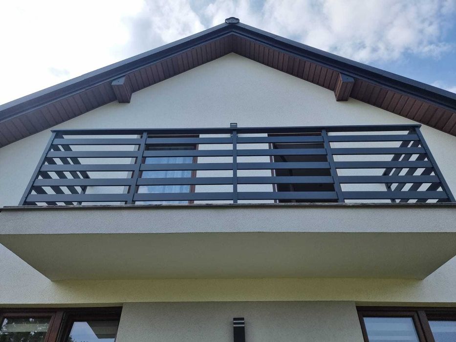 Balustrada balkonowa na balkony ze stali nierdzewnej  balustrady alu
