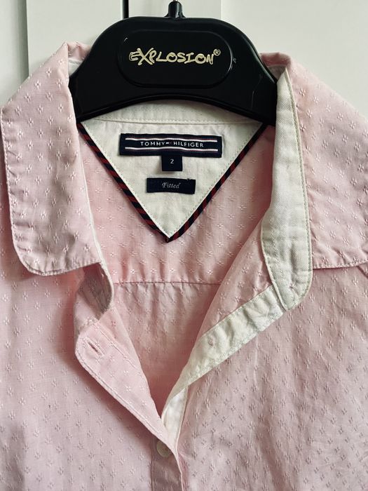 Rozowa koszula tommy hilfiger s