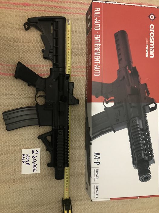 Carabinas Pressão de Ar (CO2) AUTOMÁTICAS - Crosman DPMS SBR + A4P