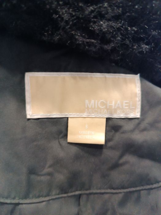 Puchowy płaszcz kurtka Michael Kors S M L pikowana zimowa 36 38 40