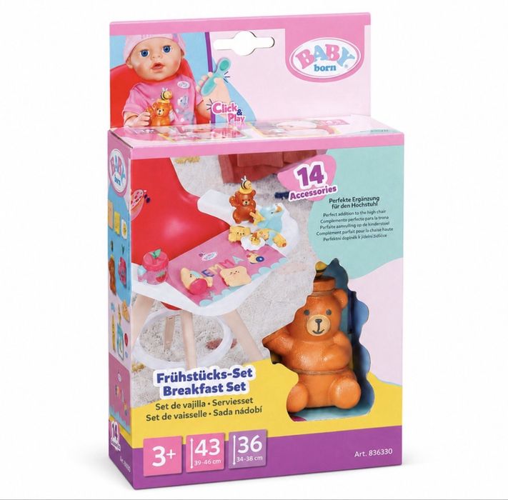 Baby Born Бебі Борн Click & Play клік плей для ляльок Емма – Сніданок для ляльки 839775