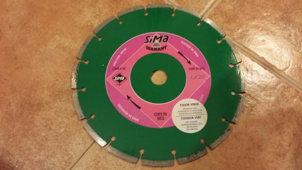 Disco de diamante 230mm SIMA - Novo!