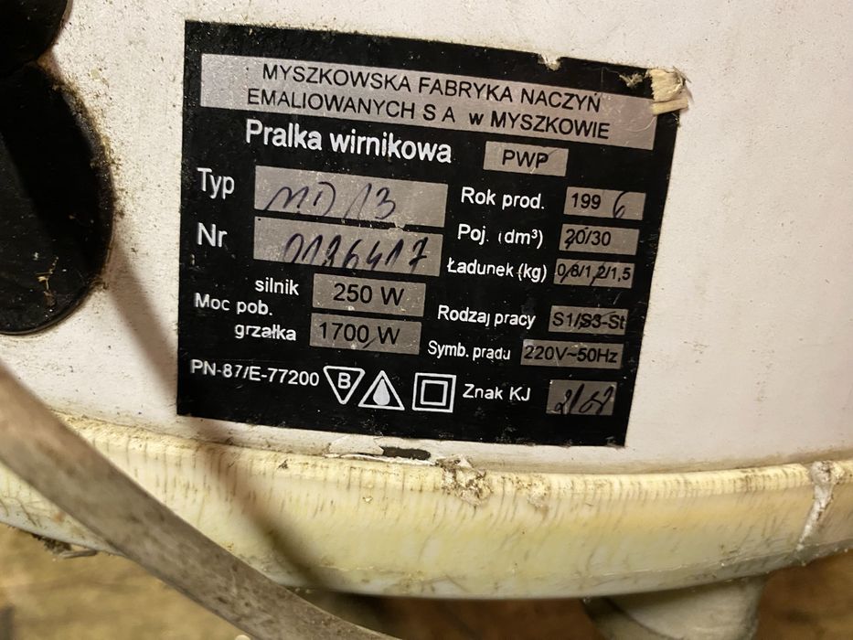 Pralka wirnikowa Światowit MD13