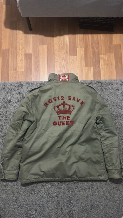 Jaqueta Rough Soul RGS12 Save The Queen Militar Verde