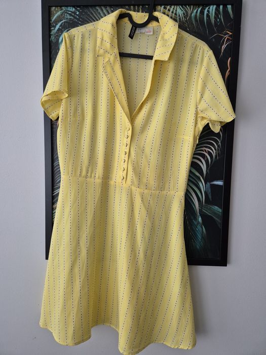 Letnia sukienka m h&m w kolorze żółtym
