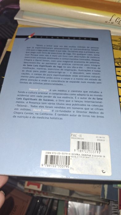 Ioga deepak chopra david simon sete leis espirituais