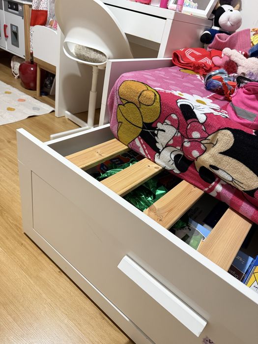 Cama IKEA Brimnes 80x200 + 1 colchão