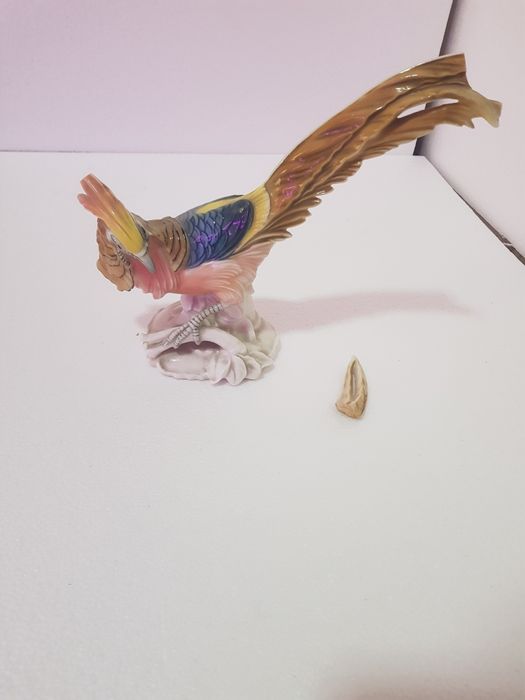 Статуэтка Золотой Фазан Фарфор Karl Ens Германия