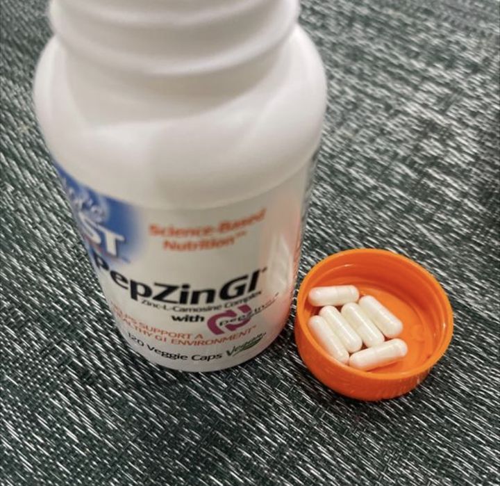 Doctor´s Best, PepZin GI, комплекс цинк-L-карнозина, 120 капсул