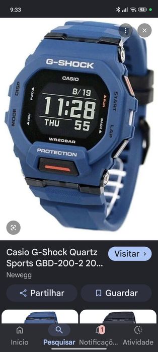 Relógio Casio G-Shock sportz GBD 200