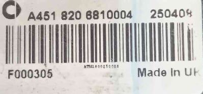 Conjunto de Botões A4518206810004 - SMART FORTWO Coupé