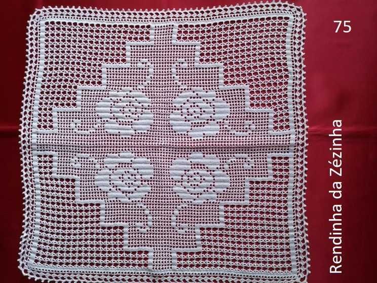 Centro de mesa em crochet artesanal