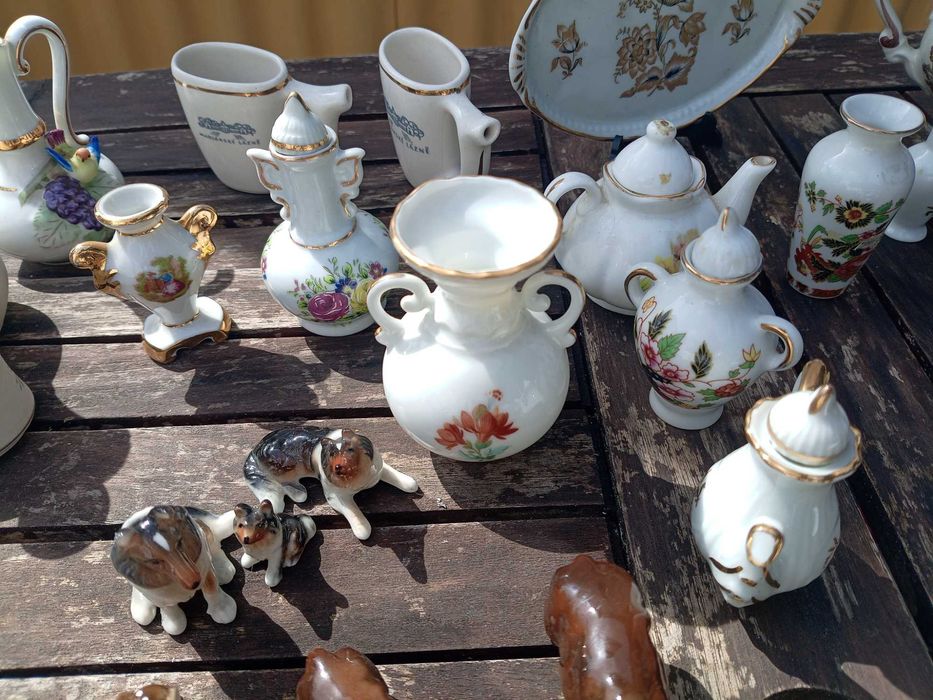 Lote de 74 peças em miniatura decoração e colecionismo