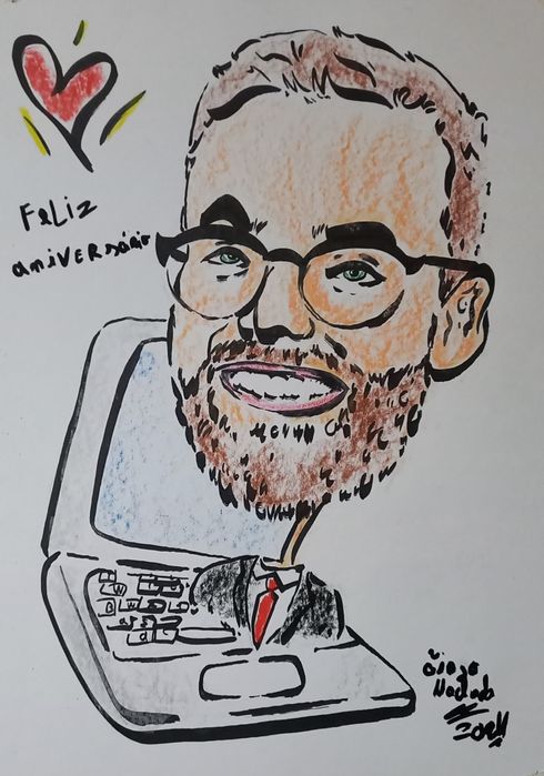 Cartoon por fotografia profissões