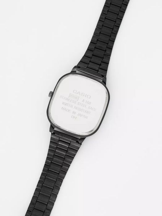 Годинник чоловічий Касіо чорний з фіолетовим циферблатом  Casio