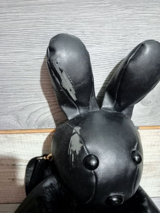 Сумка зайчик искусственный мех кож зам