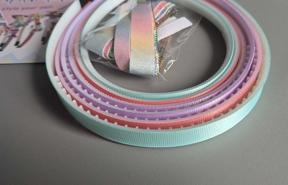 Zestaw Do Robienia Opasek przepasek Do Włosów Kreatywny 40 Elementów