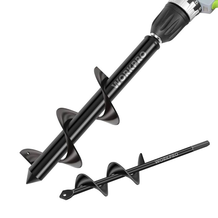 WORKPRO Zestaw wierteł ślimakowych, 4 x 22 cm, 8 x 30 cm