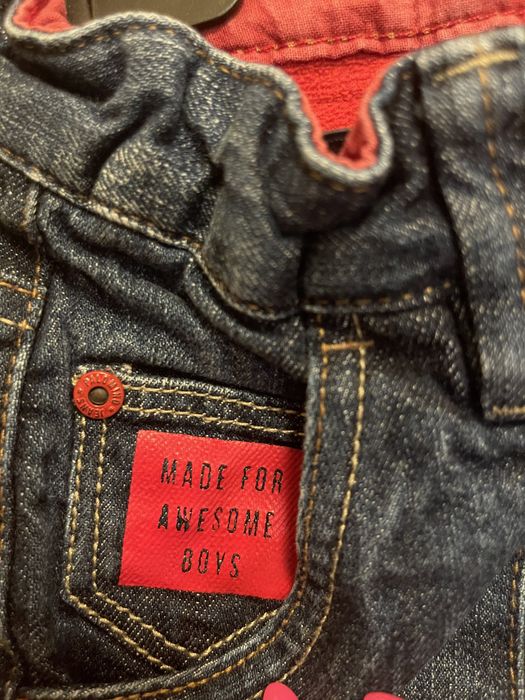 Calças de ganga forradas a polar menino 3 anos