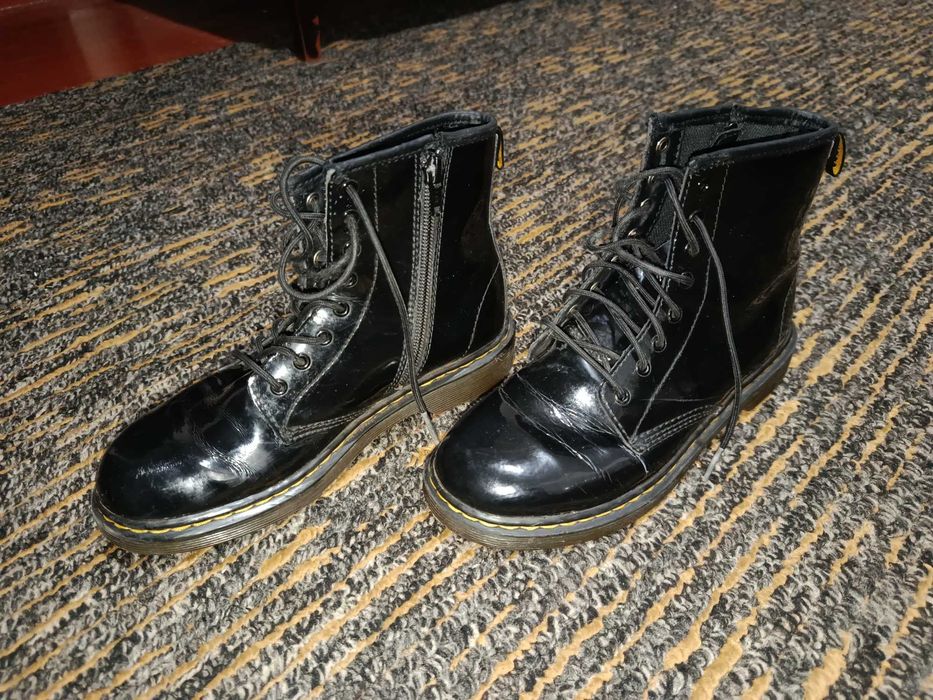 Лаковані черевики Dr. Martens 36 розмір чоботи берці берци сапоги ботинки ботінки шкіряні