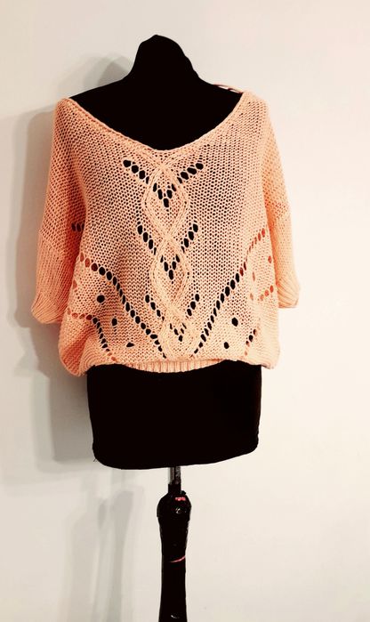 OKAZJA letni sweterek bluzka narzutka lato oversize xs s 34 36 m 38