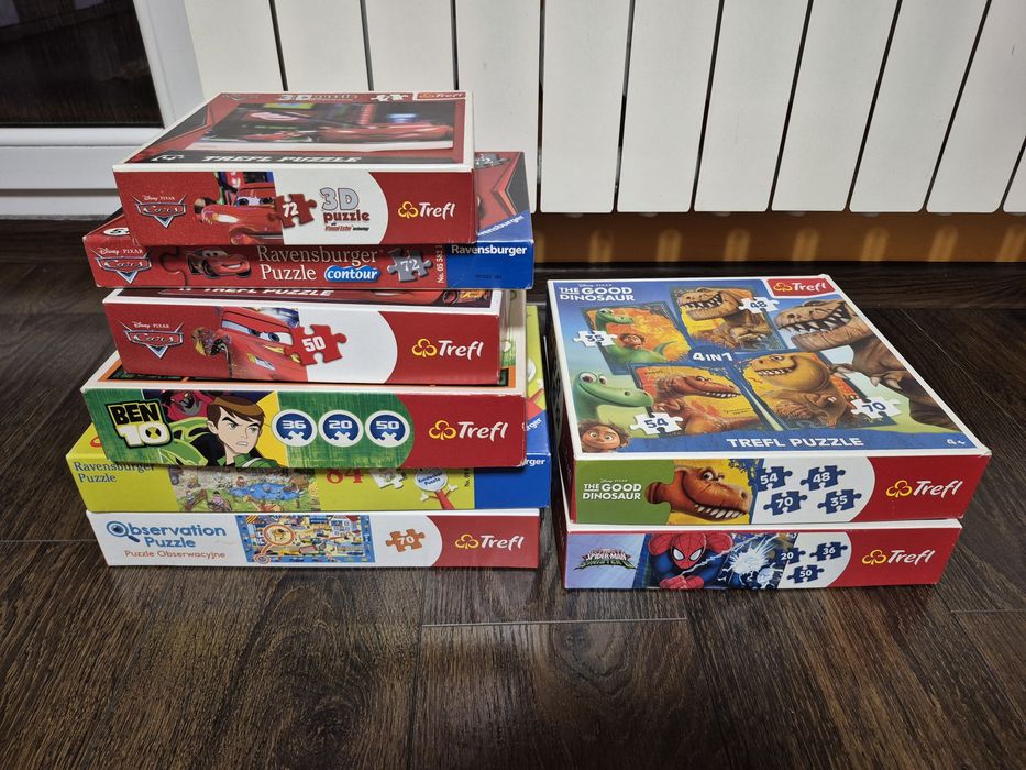 Zestaw puzzli dla chłopca puzzle McQueen 20, 36, 50, 72, 84 el.