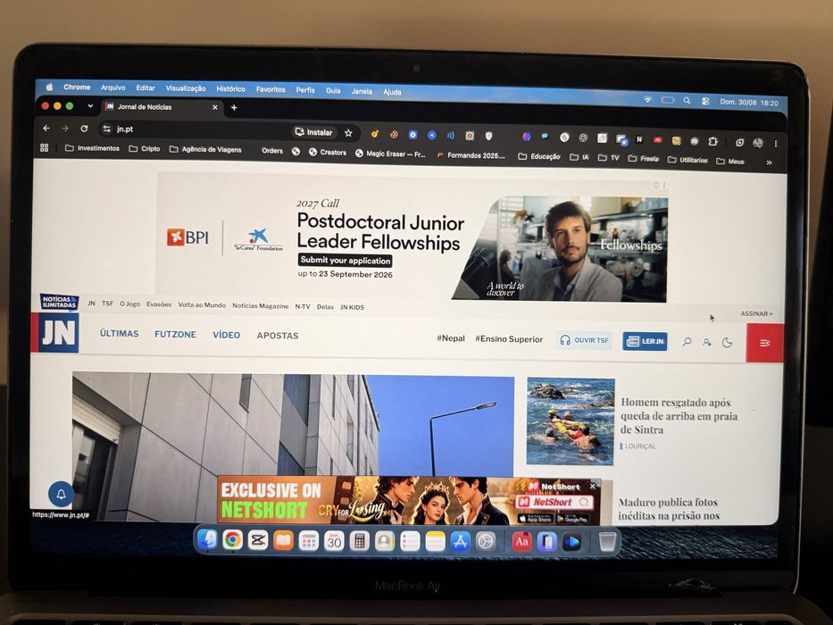 MacBook Air M1 - Funcionando 100% (Com detalhes estéticos)