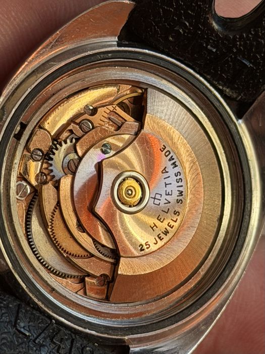 Helvetia Cosmotimer Automatic, duży rozmiar  38/41mm, piękny stan, pudelko